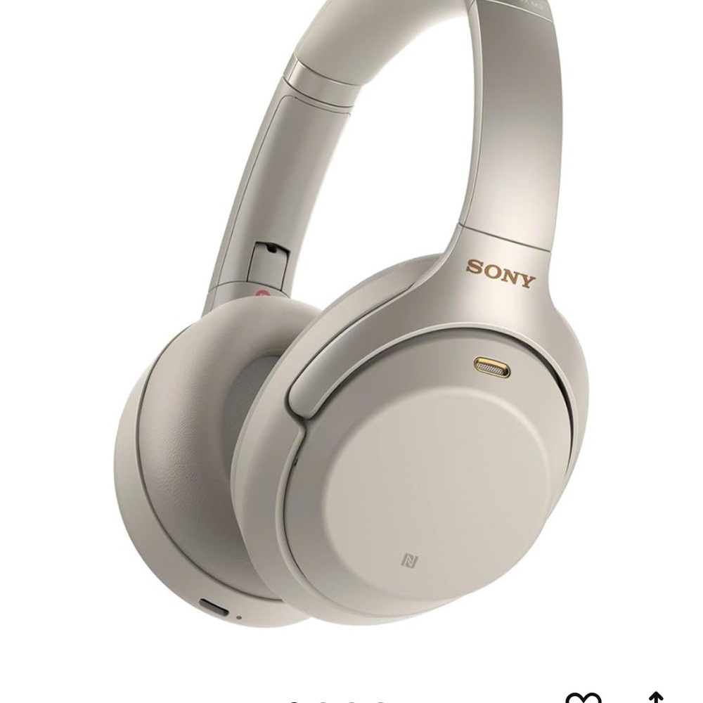 Sony Over-Ear Wireless Headphones - Cream